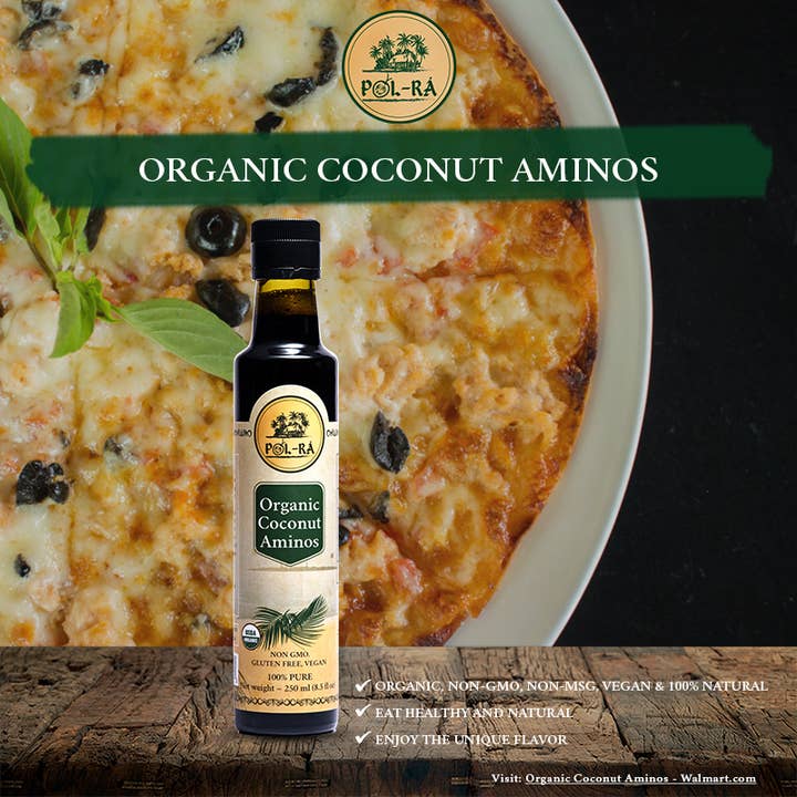 POL RA - Wholesale Sauce - Organic Coconut Aminos-100%Natural-Non-gmo-Gluten free-Vegan