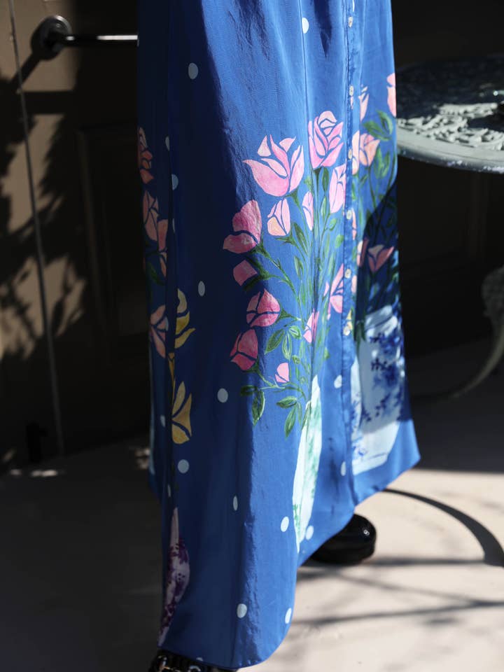 Frank & Dollys - Wholesale Dress – Women's - Rosé Gown - Blue4