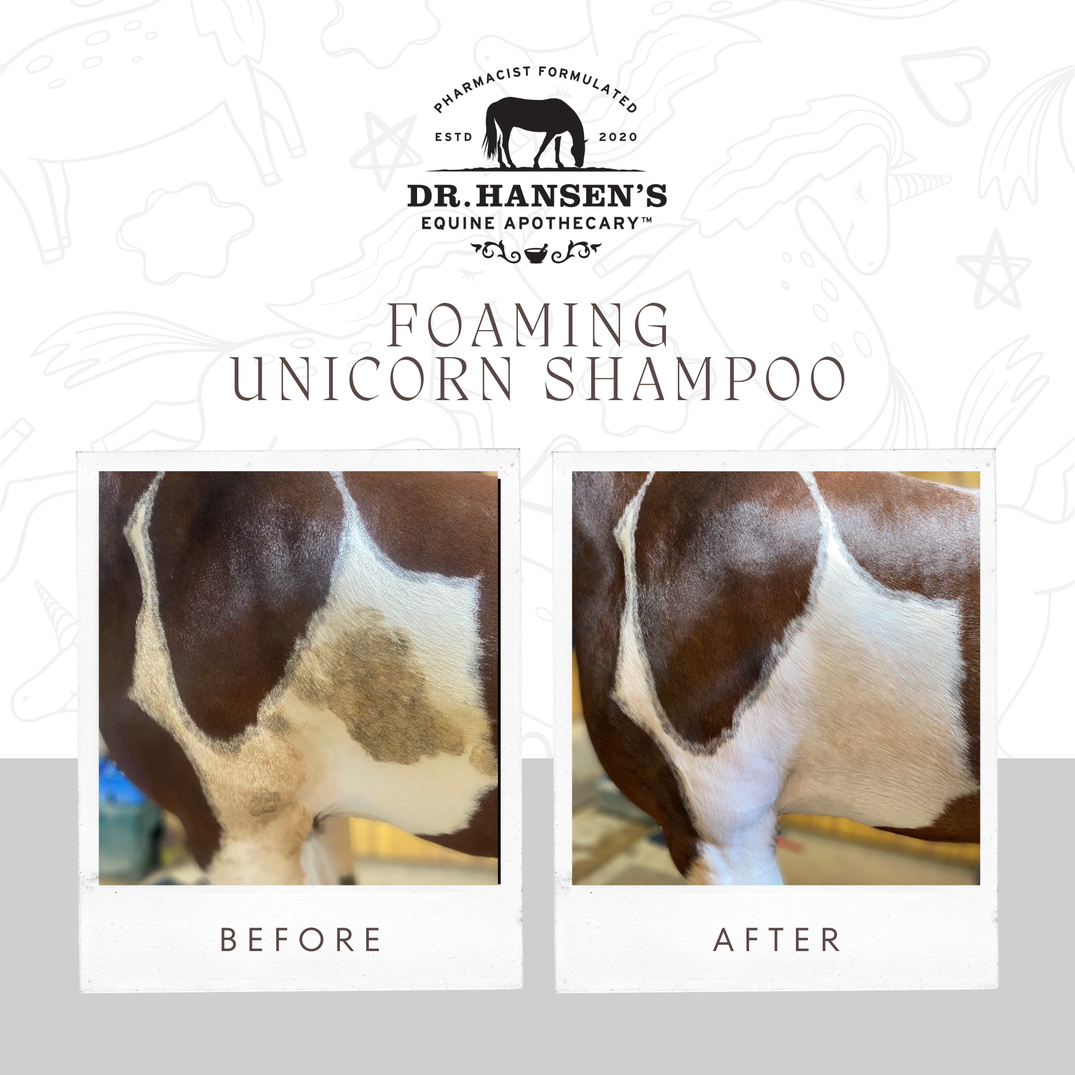 Dr. Hansen's Equine Apothecary - Wholesale Horse Conditioner/Grooming Aid - Unicorn Foaming Shampoo4