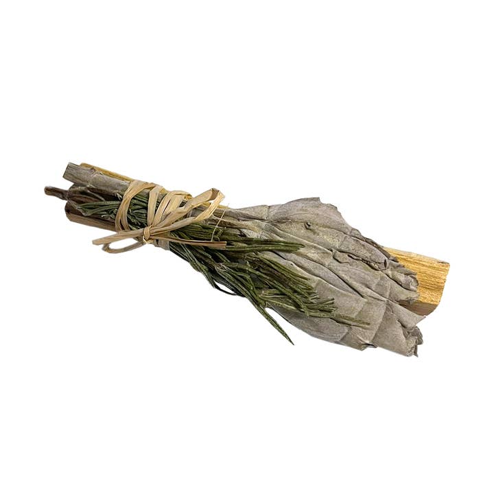 VIE - Wholesale Smudge stick - Mini Smudge Cluster, White Sage with Palo Santo and Rosemary2