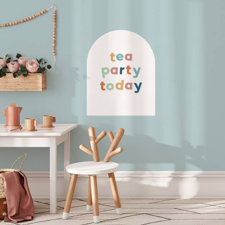 White Mini Arch Magnetic Wall Decal for wholesale by The Type Set Co.