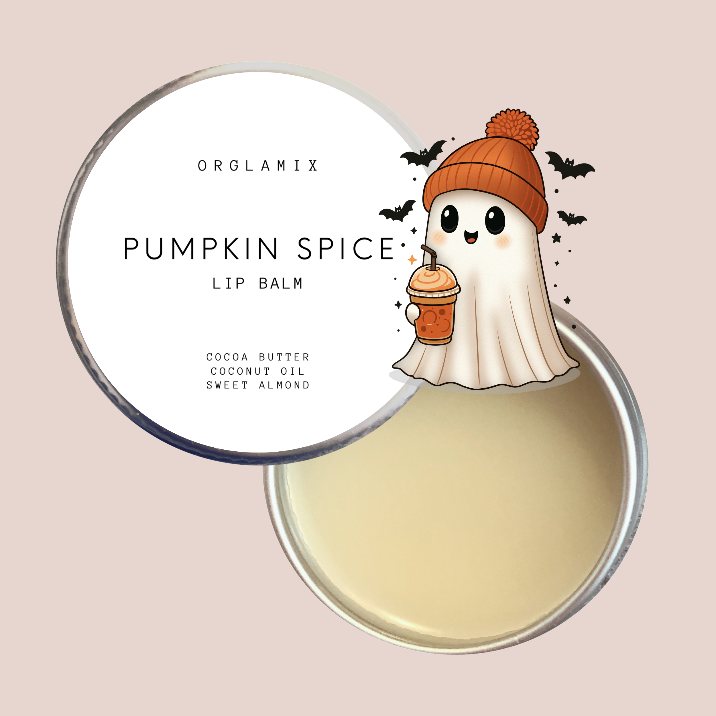 Orglamix - Wholesale Lip Balm - Pumpkin Spice Lip Balm | Hydrates Lips - Fall Autumn2