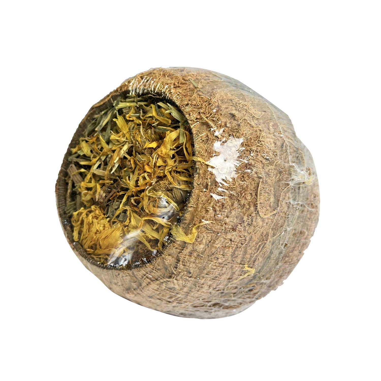 Happy Pet Products Ltd – wholesale Husdjursleksak – Inte katt/hund – Foderfyllda kokosnötter0