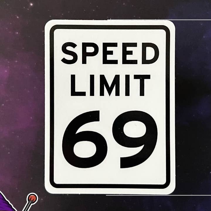 Speed Limit 69 Autocolante Garrafa de Água à Prova de Água por atacado de Sticker Mage