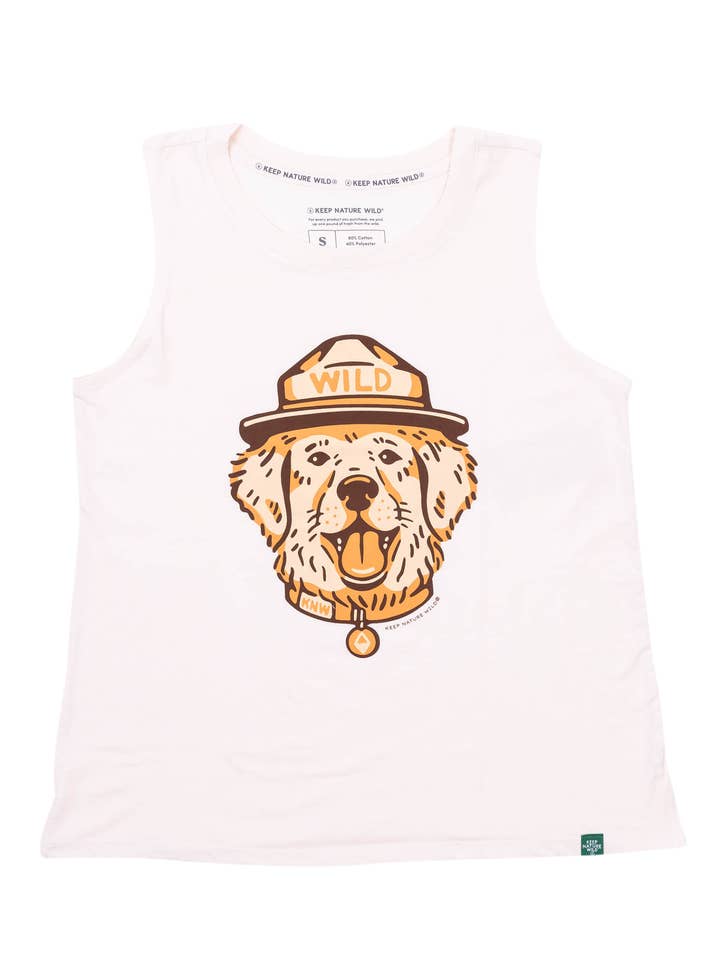 Wild Dog Women's Muscle Tank | Natural for wholesale by Keep Nature Wild