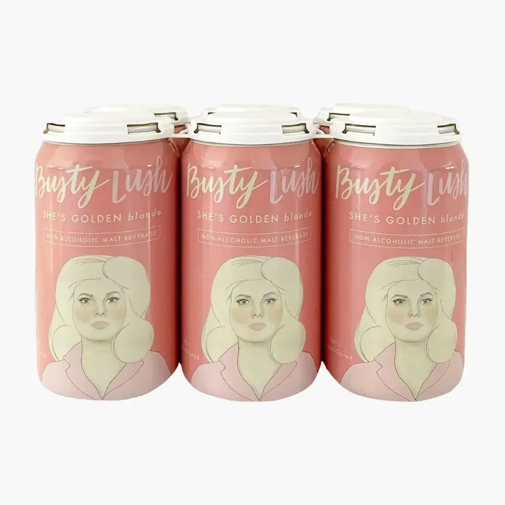 Busty Lush - Wholesale Non-Alcoholic Beer - She's Golden Non-Alcoholic Blonde Ale (6pk)2