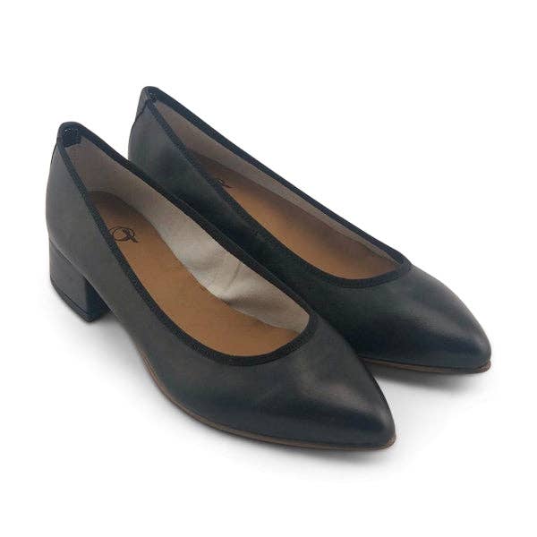 Otisopse - Vendita all'ingrosso Ballerine - Donna - Ballerine nere in pelle con tacco 3cm