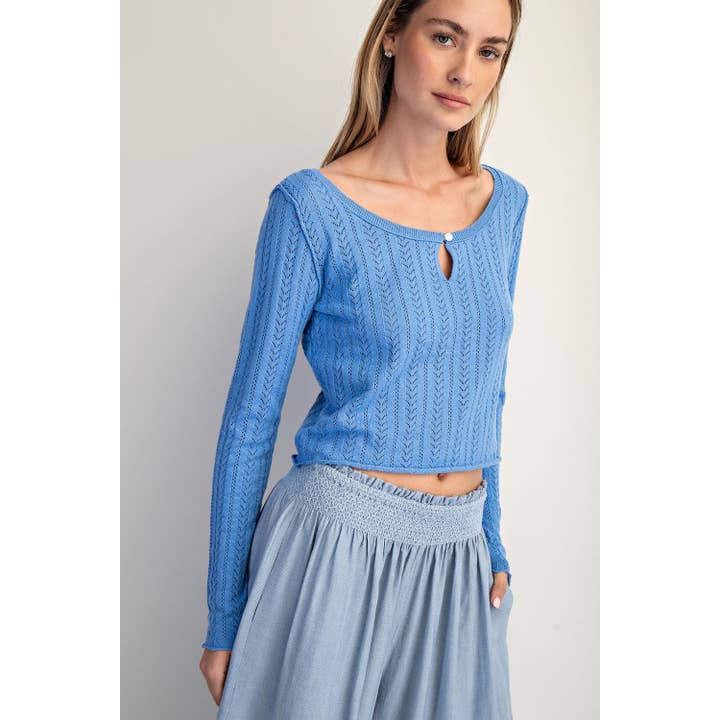 PULL EN CACHEMIRE POINTELLE pour la vente par COTIERRA