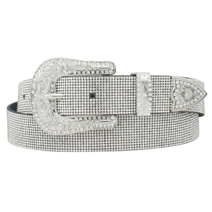 anbfashion - Wholesale Belt - Women's - WESTERN SCATTERED RHINESTONE BUCKLE RHINESTONE BELT 3S