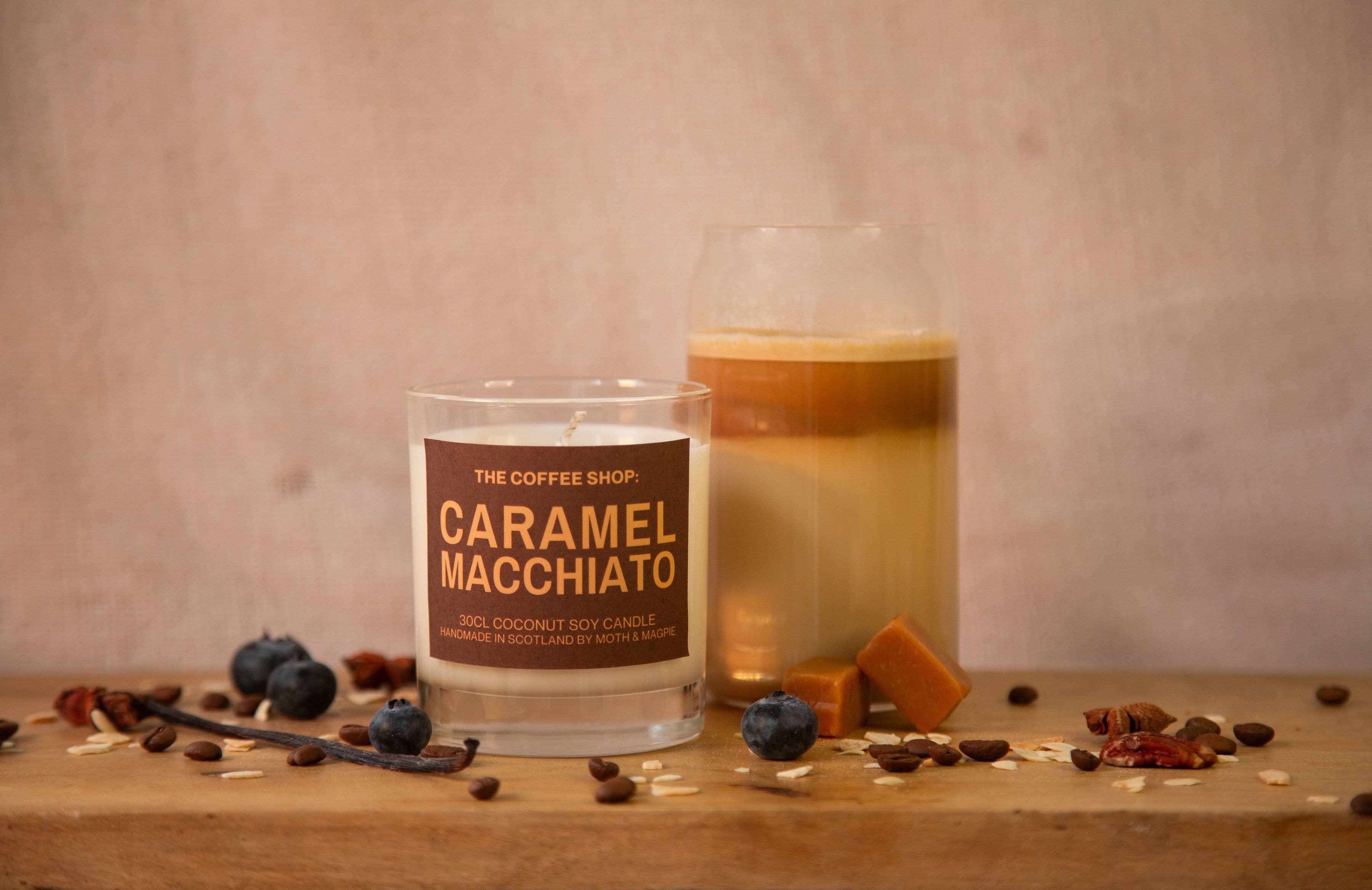 Moth & Magpie - Wholesale Jar/Filled Candle - Caramel Macchiato | Handmade 30cl Candle1