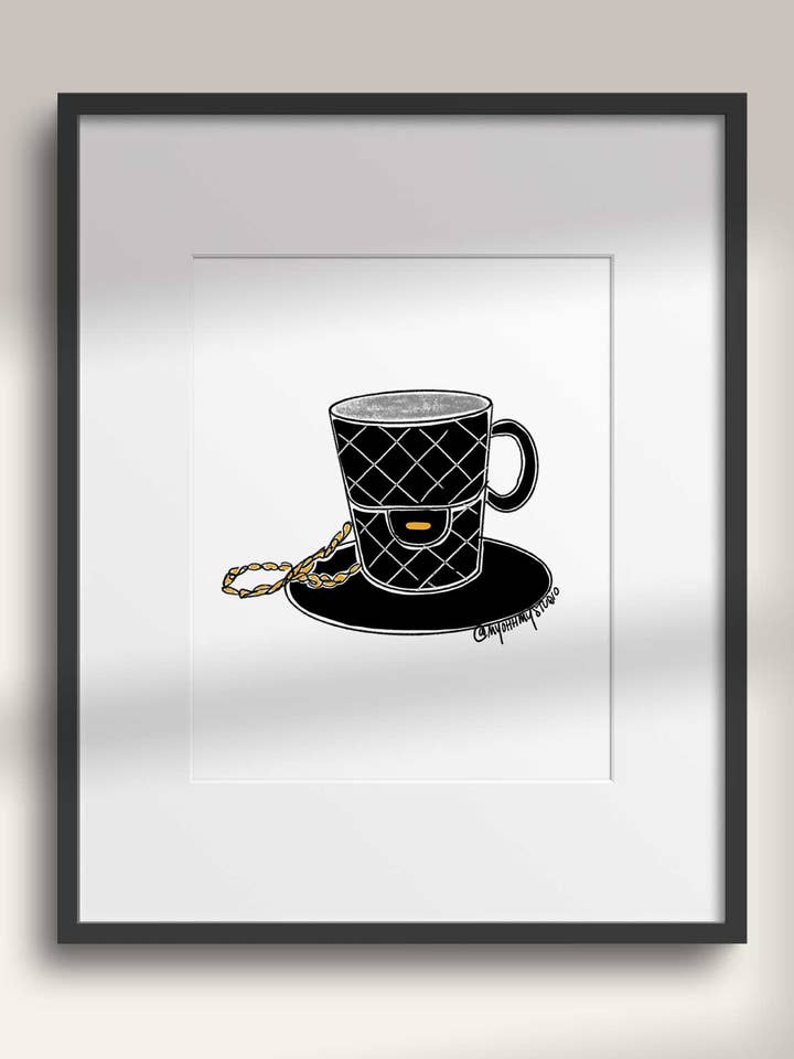 No.1 Fashion Cup Art Print for wholesale by My Ohh My Studio