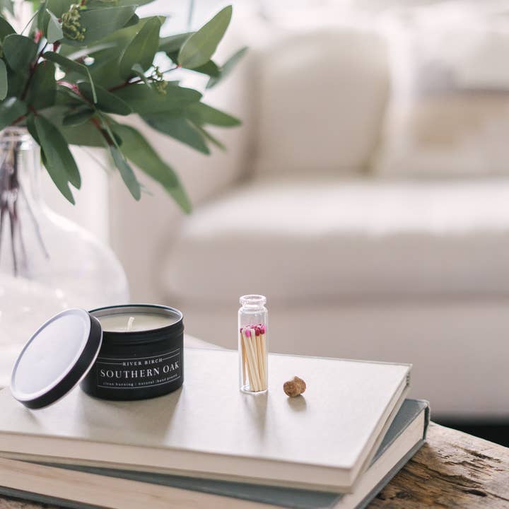 River Birch Candles - Wholesale Matches - 2in Valentines Decorative Matches In Jar with striker4