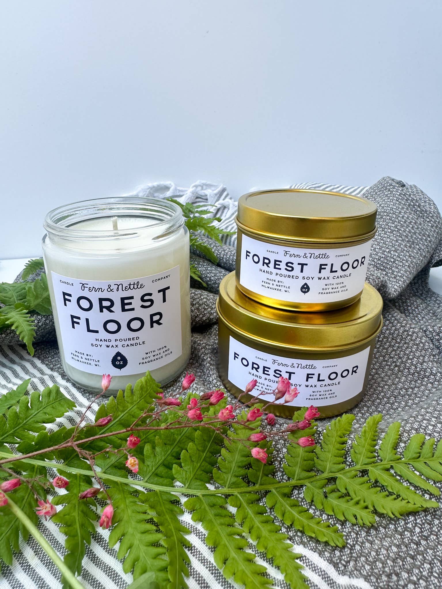 Fern and Nettle - Wholesale Jar/Filled Candle - Forest Floor Soy Wax Candle2
