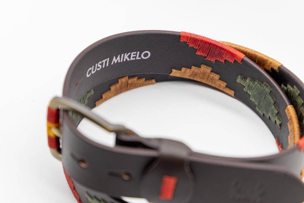 Custi Mikelo: Men's Clothing & Christmas Gifts - Wholesale Belt - Men's - Argentinian leather belt Earth8