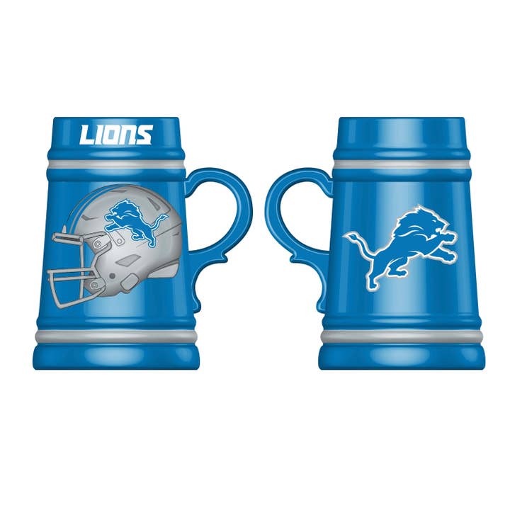 Evergreen Enterprises - Wholesale Beer Glass/Mug - Detroit Lions Ceramic Stein Cup, 24oz