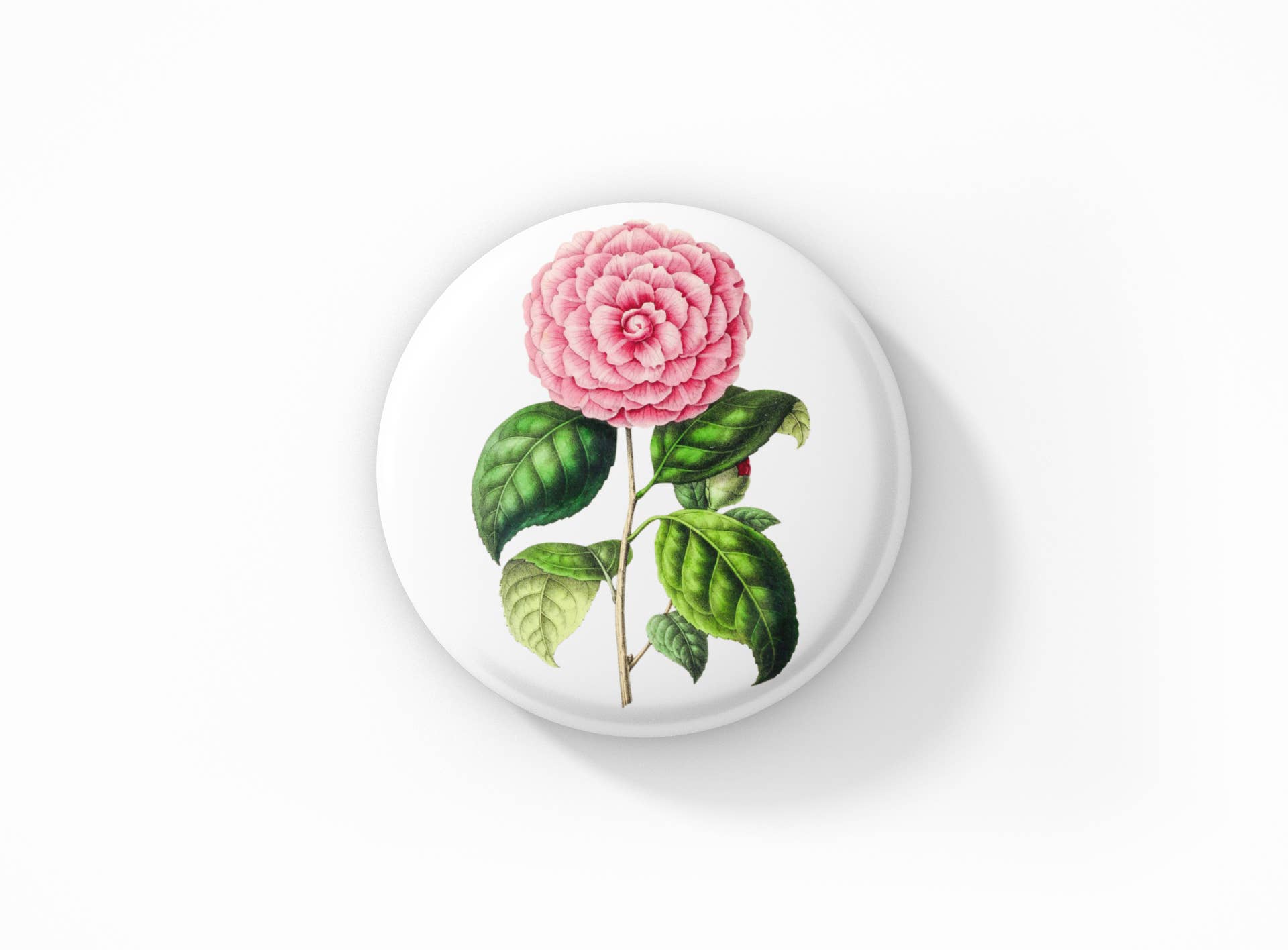 NatureCuts - Wholesale Lapel Pin/Button - Camellia Pin Button, Camellia Keychain, Camellia Magnet