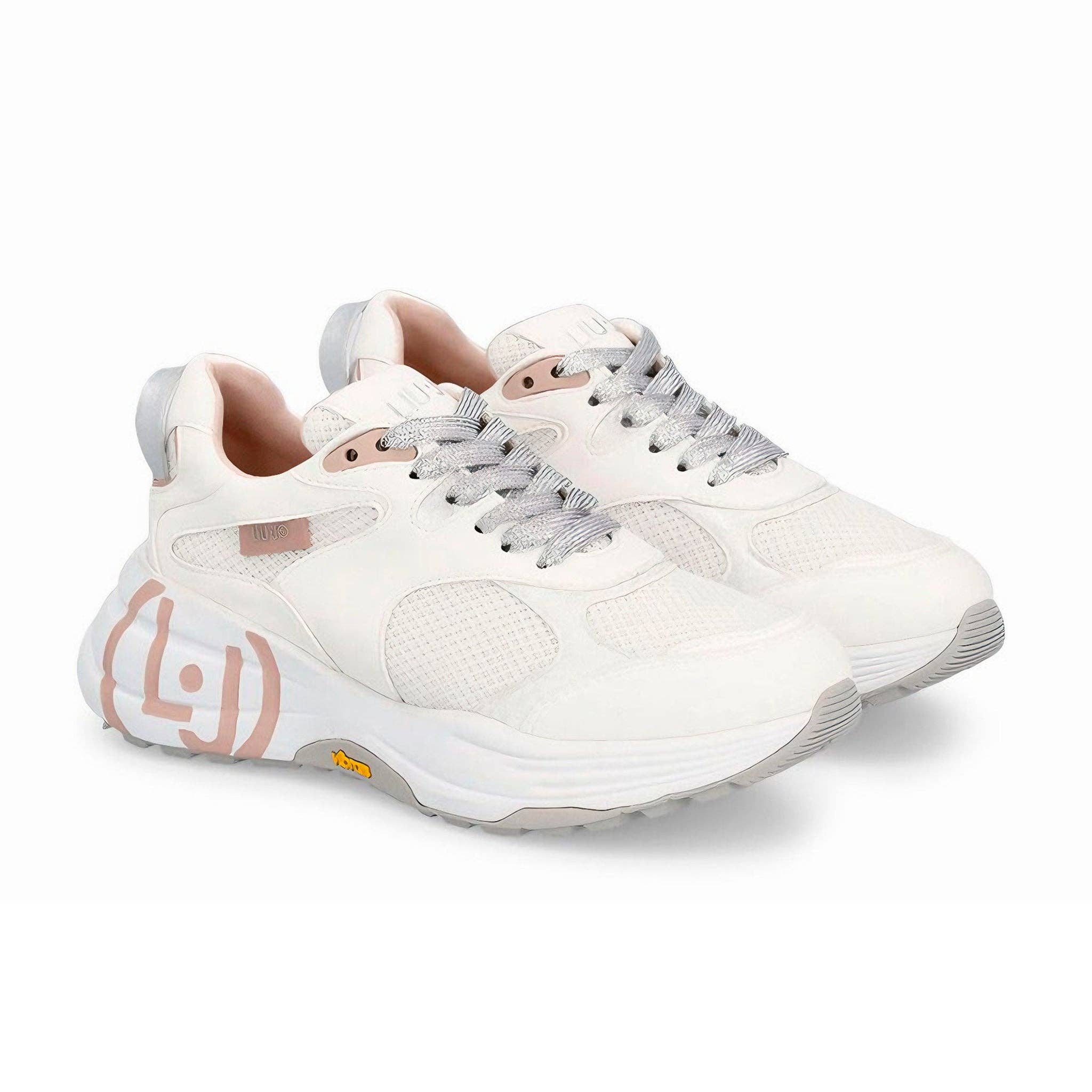 Blanco KAPLES SHOES Liu Jo dam-sneakers BA2087EX030 med plattform och glittrig detalj för wholesale på Faire1