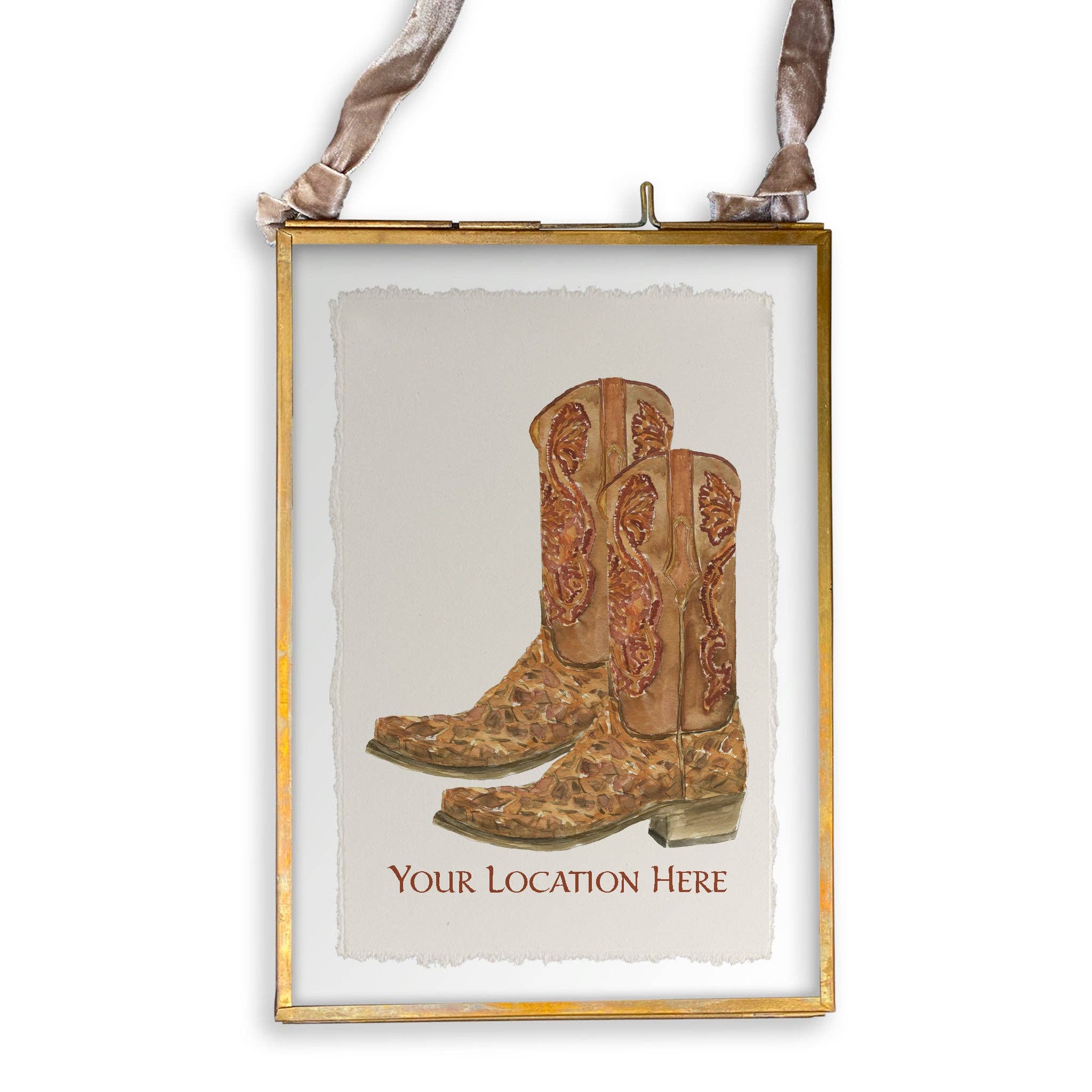 French Graffiti – Engroshandel Viskestykke – Brune cowboystøvler med placering13