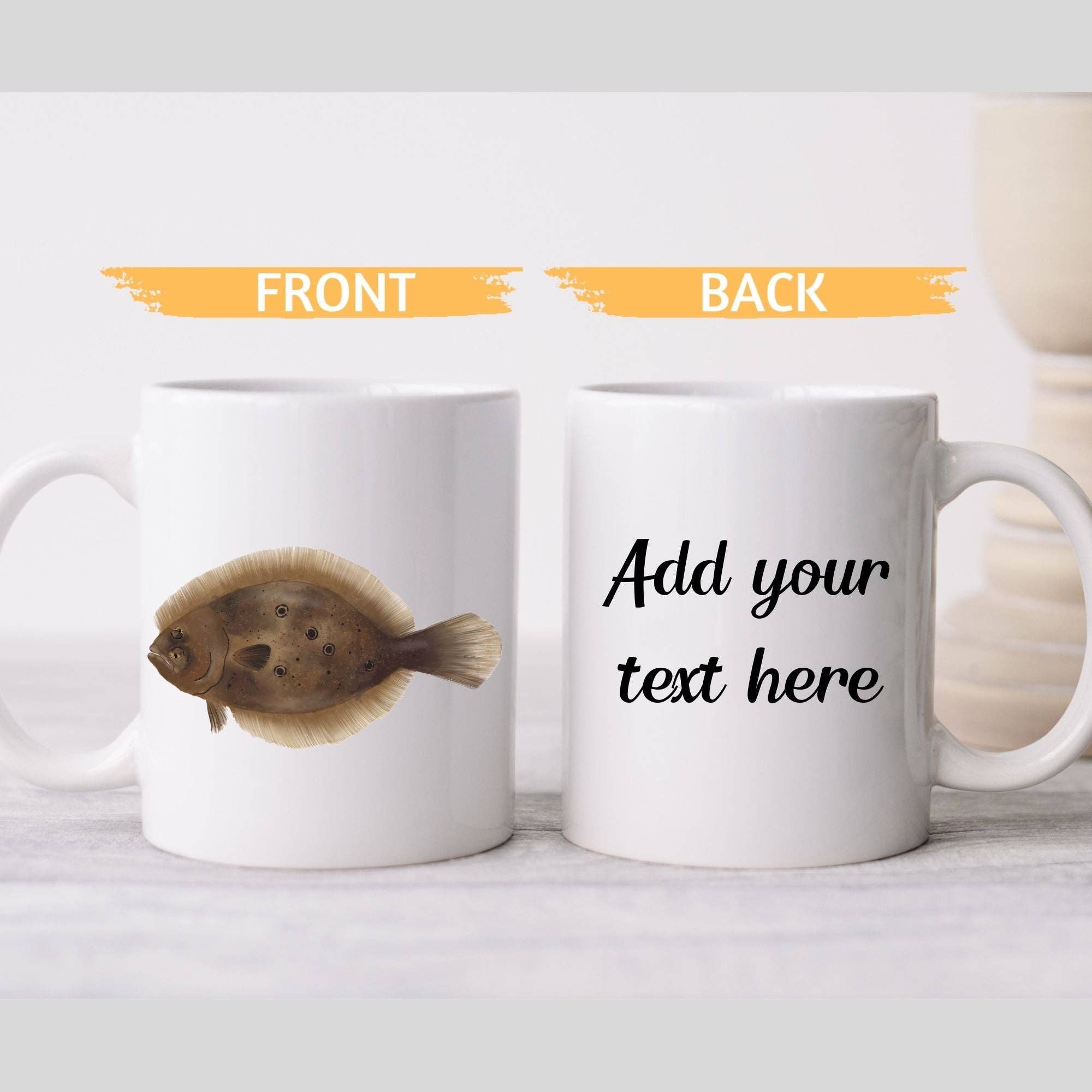 MerikaArt - Wholesale Coffee Mug - Flounder Fish Mug2
