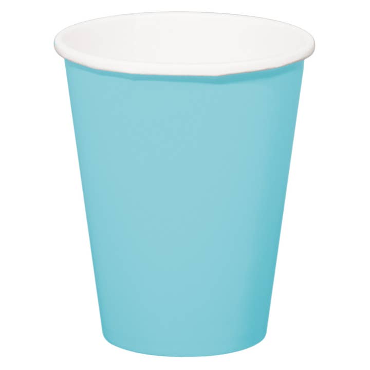 Baby Blue Disposable Cups 350 ml - 8 pieces for wholesale by Folat BV