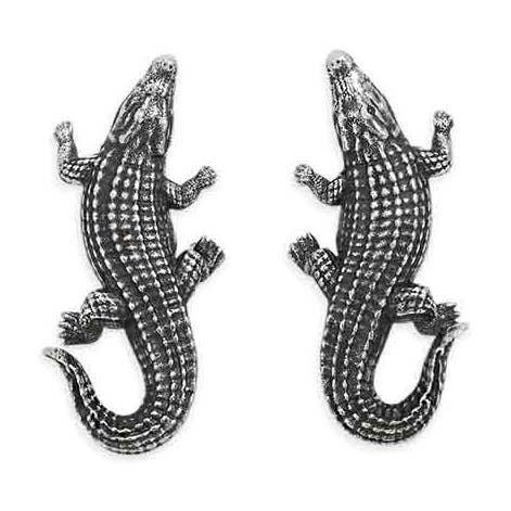 Nina Designs – wholesale Stud/post earrings – Sterling Silver Alligator Post Earrings 20x10mm0