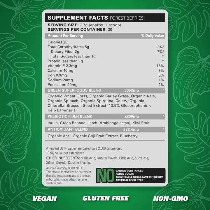 Campus Protein - Wholesale Protein/Superfood Powder - EHP OxyGreens - Daily Super Greens Powder8