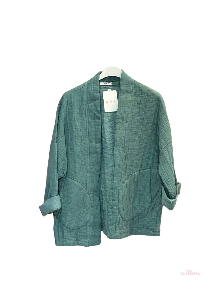 Moonsun - Wholesale Jacket - Women's - #5230 cotton-gauze kimono-style jacket5