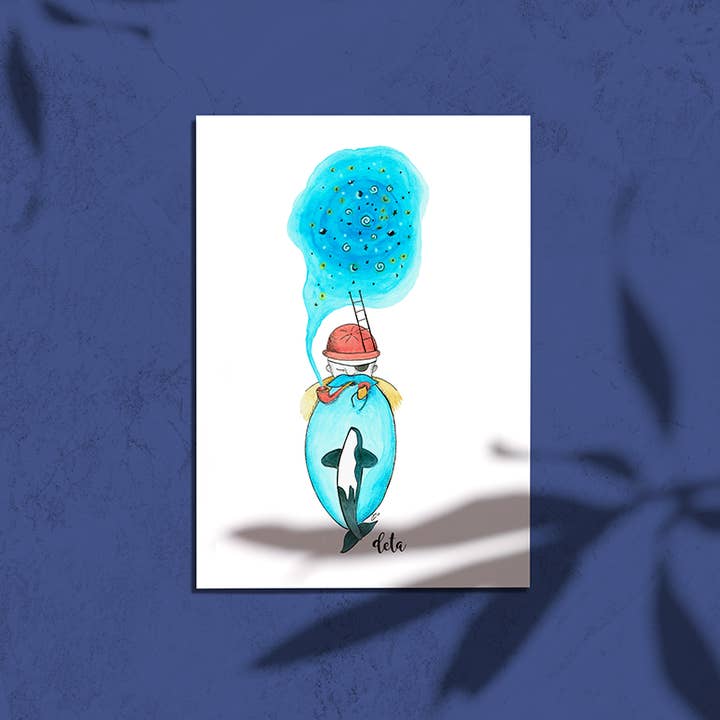 Deta - Wholesale Stationery/Notecard Set - Postcards /Illustrated Cards by Deta//Set of 6 postcards