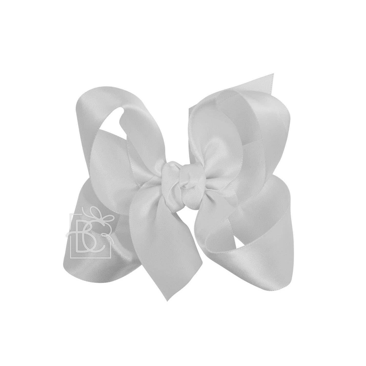 Beyond Creations, LLC - Wholesale Hair Bow - Kids - SATIN BOW ON CLIP246