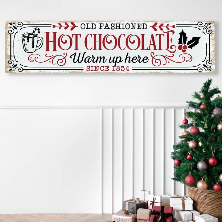 Décoration murale de Noël réchauffante au chocolat chaud pour la vente par 9th Letter Press