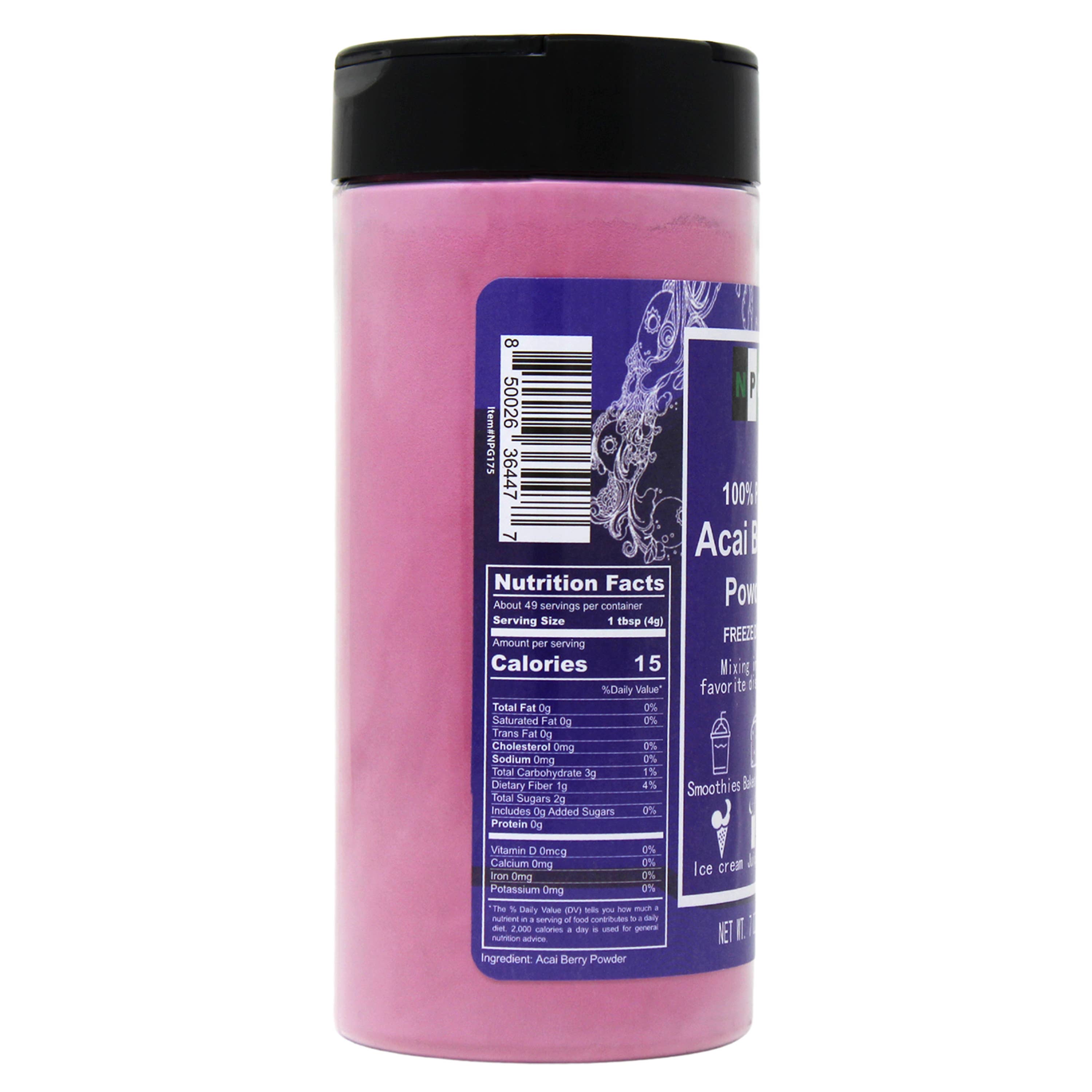 Natural Plus Green – Engroshandel Protein-/superfoodpulver – NPG frysetørret 100% rent Acai Berry Pulver 7 Oz1