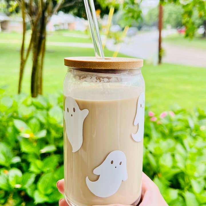 Salty Spouse Glassware - Wholesale Drinking Glass/Cup - Ghost Beer Can Style Glass - Fall