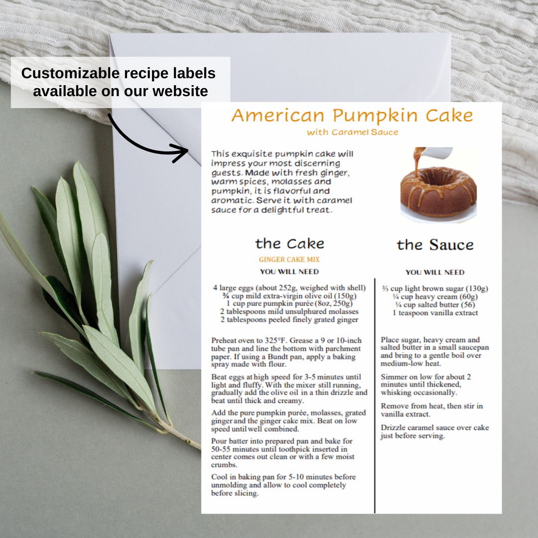 Flour & Olive - Wholesale Cake Mix - Wholesale Ginger Olive Oil Cake Mix (sofi-Gold Finalist)5