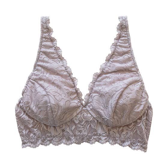 Vela Wireless Bra, Mauve for wholesale by Everviolet