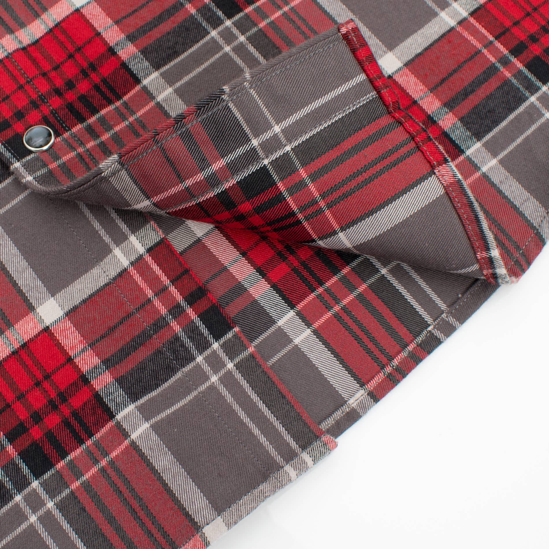 Rodeo Clothing - Wholesale Button Down Shirt - Men's - Men's Western Long Sleeve Flannel Shirts With Snap Buttons41