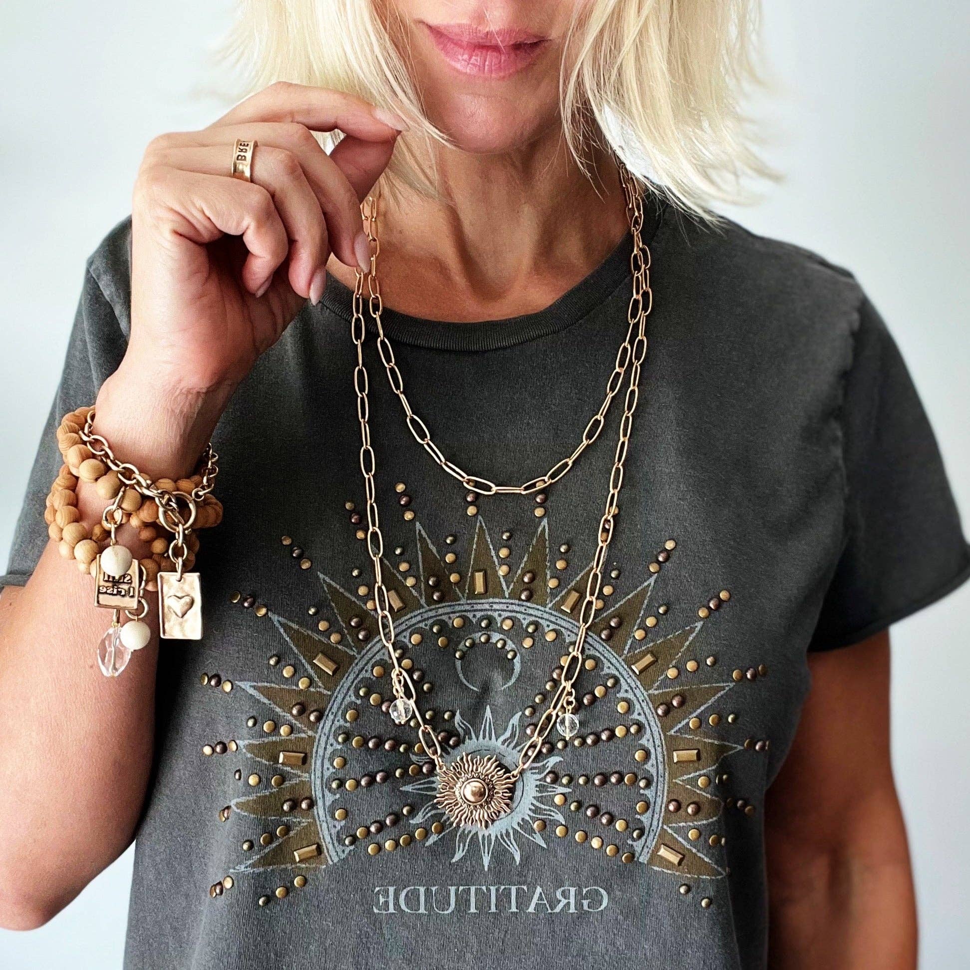 Katia Designs - Vendita all'ingrosso Collana con ciondolo/pendaglio - Collana lunga a catena con pendente a stella perfettamente imperfetta9