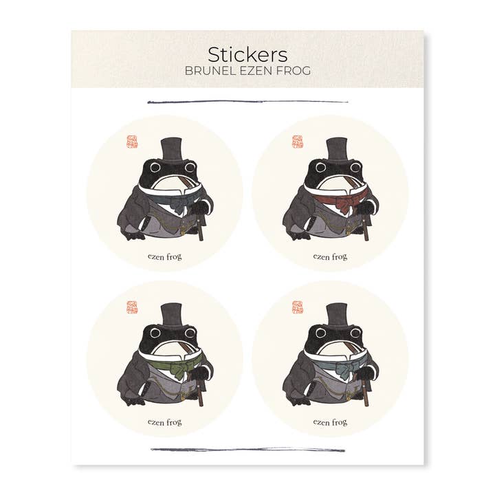 BRUNEL EZEN FROG: Sticker Set for wholesale by Ezen Trade
