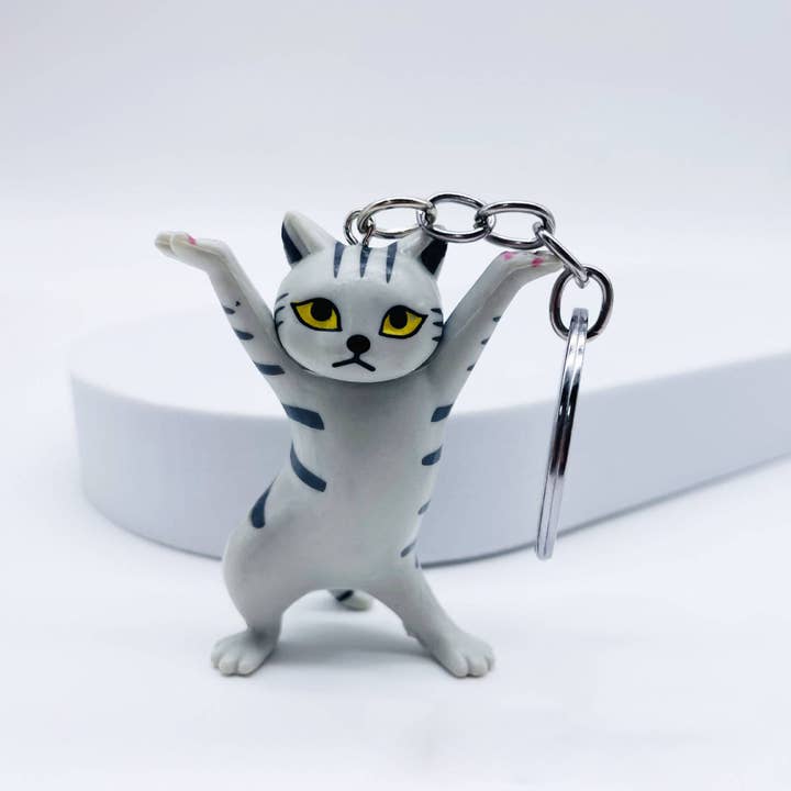 MKS America - Wholesale Keychain - Women's - Cartoon Enchanting Dancing Cat Keychain1