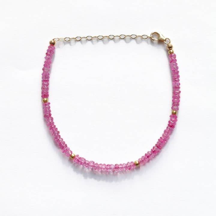 Julia Szendrei Jewelry – wholesale Pärlarmband – Rosa turmalin ädelsten armband