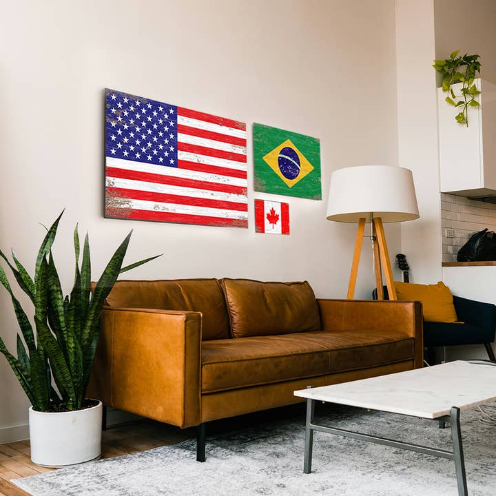 Print Frame Box - Wholesale Flag - Democratic Republic of the Congo Flag Wall Art2