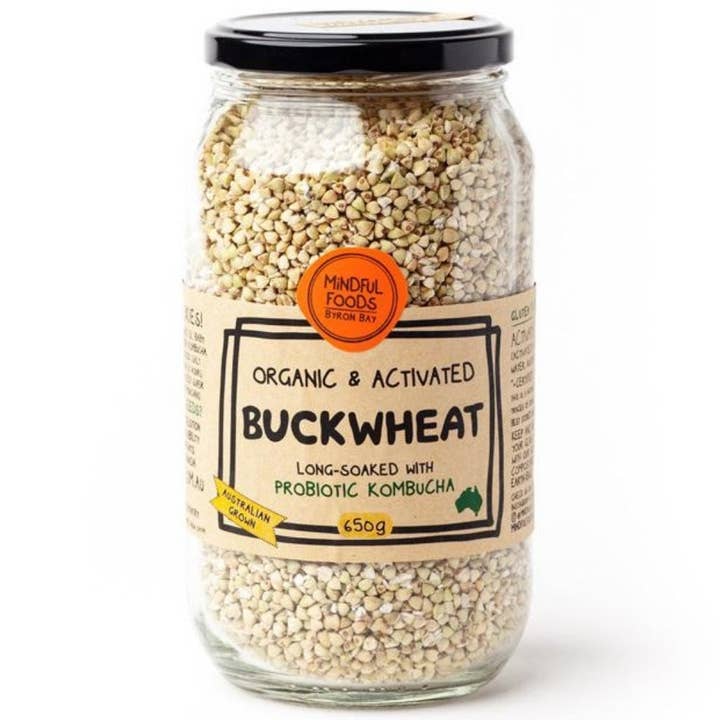 Buckwheat - Activated & Spray-Free - 600g Jar for wholesale by Mindful Foods