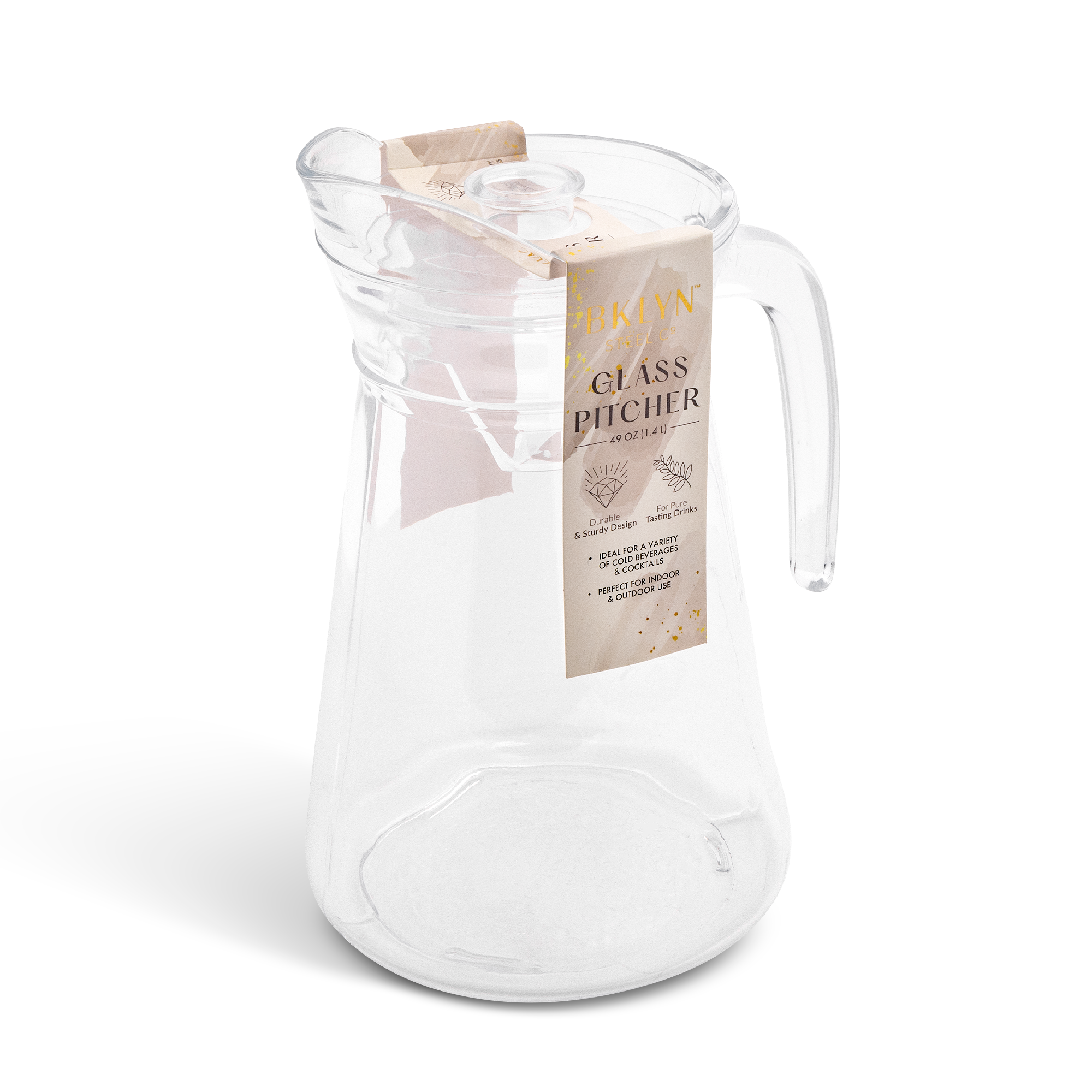 Core Home - Wholesale Pitcher - 49oz Glass Pitcher1