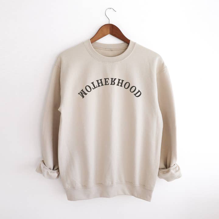 Hey Jude Graphic Tees - Wholesale Graphic Sweatshirt - Women's - Motherhood Upside Down Crewneck Sweatshirt4