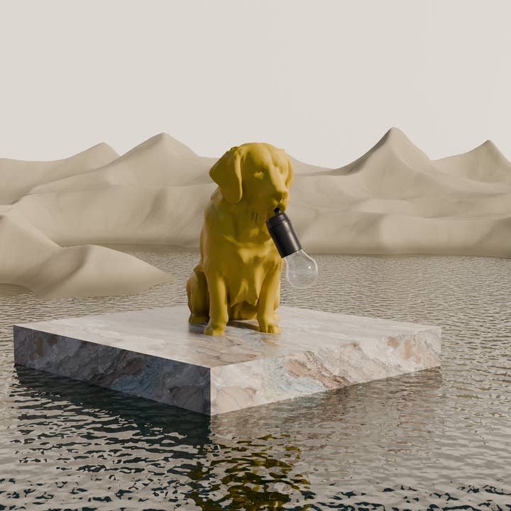 Fiastra Design - Wholesale Accent/Desk Lamp - Golden Retriever table lamp3