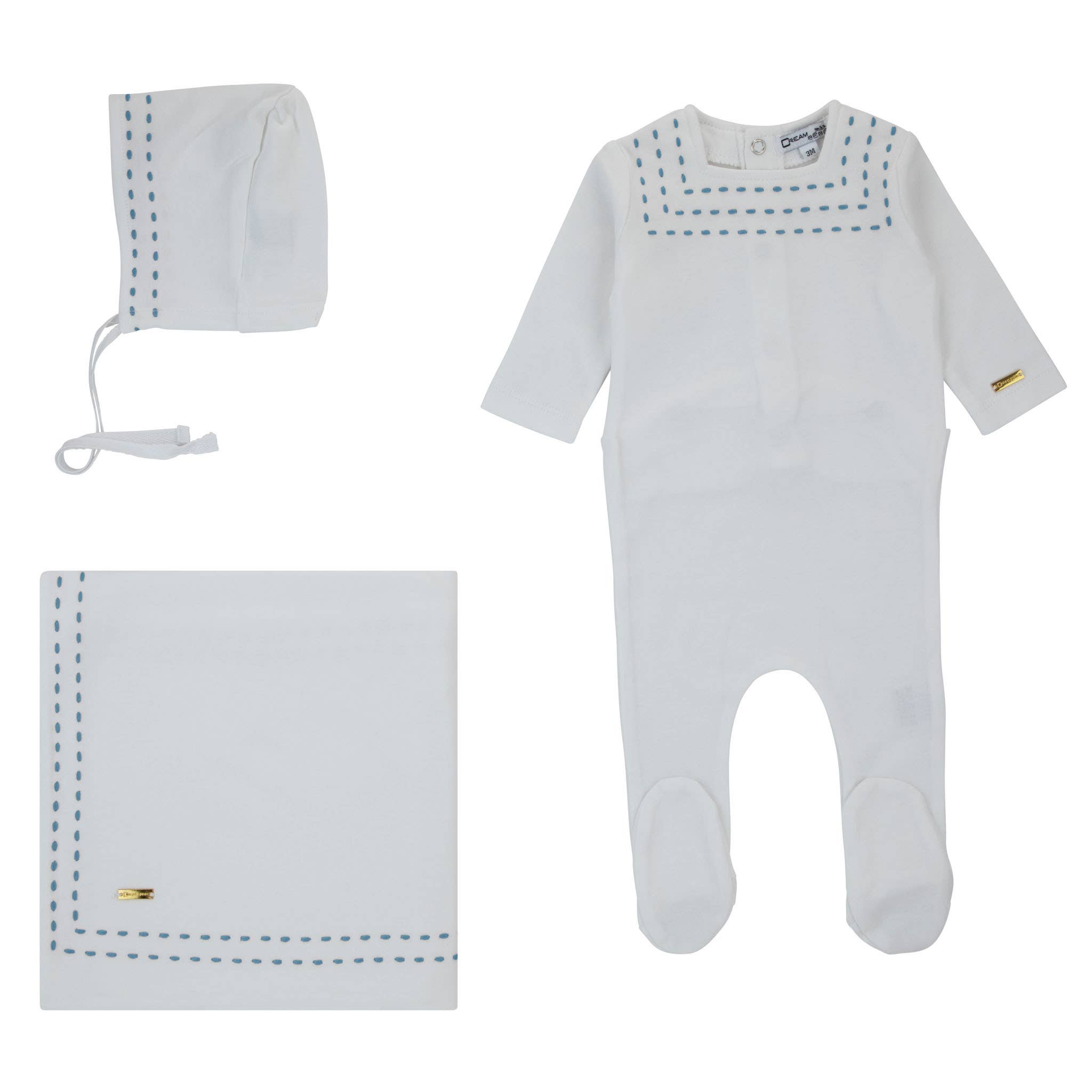 Cream Bebe - Wholesale Clothing Set - Baby - Cream Bebe Colored Stitch Collection Take Me Home Set0