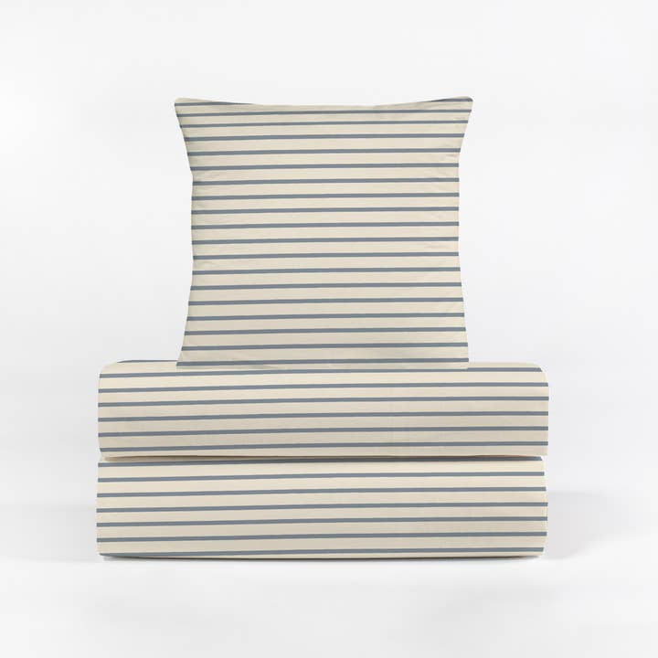 Jersey cotton duvet cover - Horizon blue bedding for wholesale on Faire2