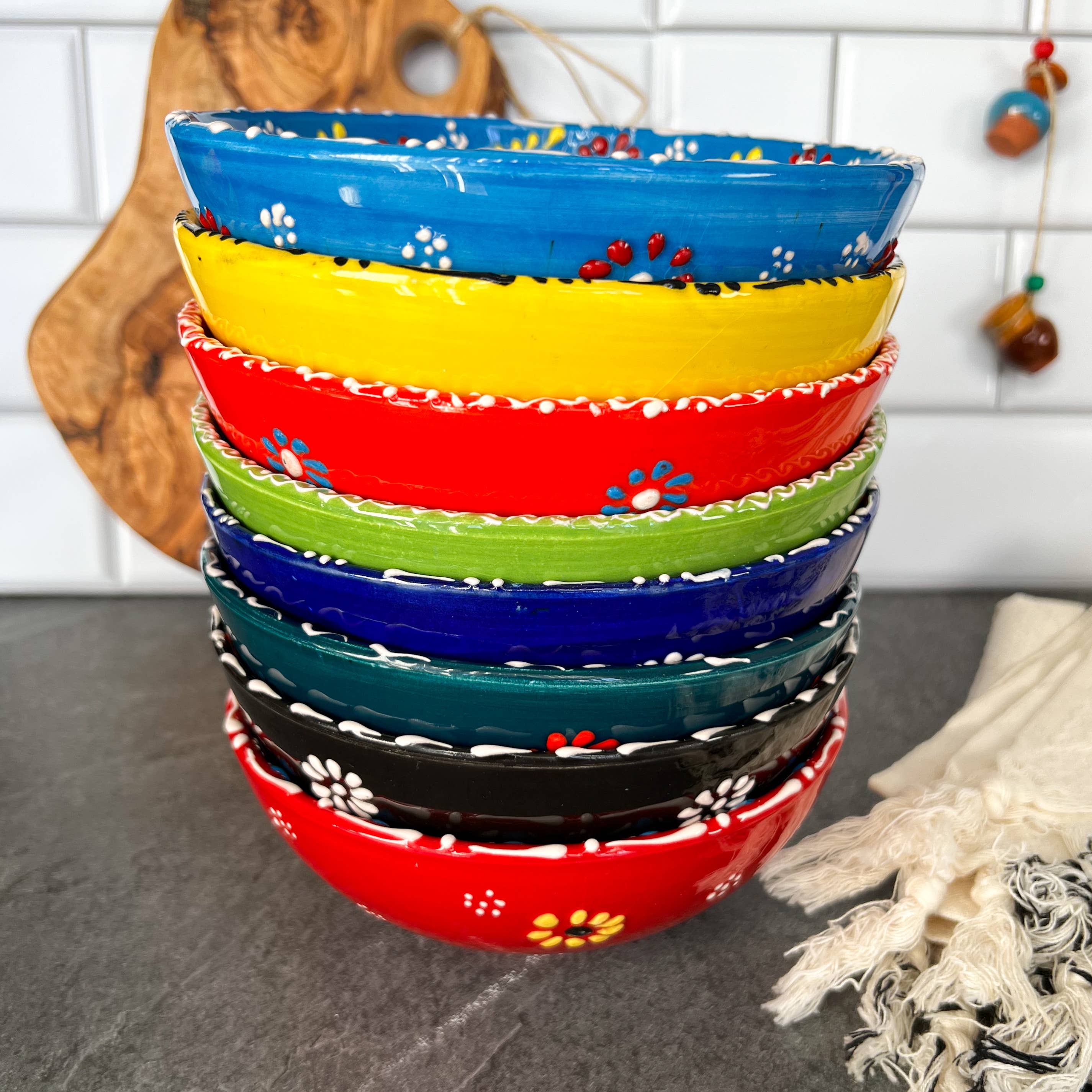 Umays Boho - Wholesale Bowl - Large Handmade Bowls, Decorative Bowls, Boho Kitchen Decor7