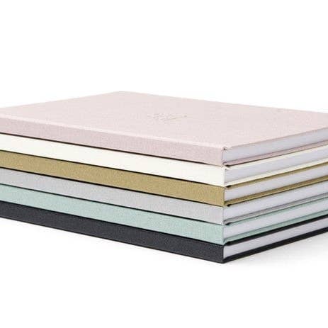 russell+hazel - Wholesale Journal/Diary - A5 Bookcloth Journal - Peony1