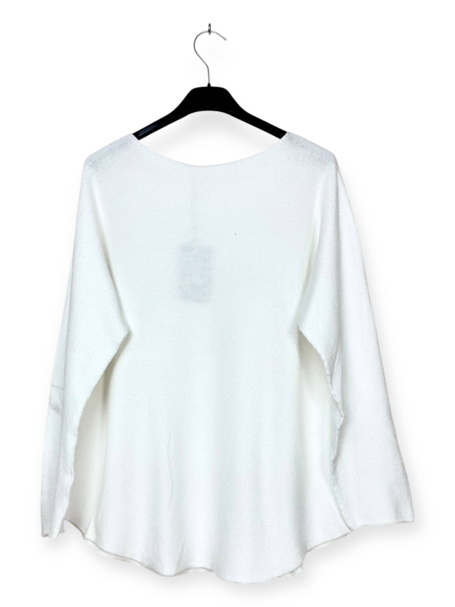 Lucky Nana - Wholesale Knit Sweater - Women's - AH 3165 - V-Neck Sweater with Bohemian Flocking2