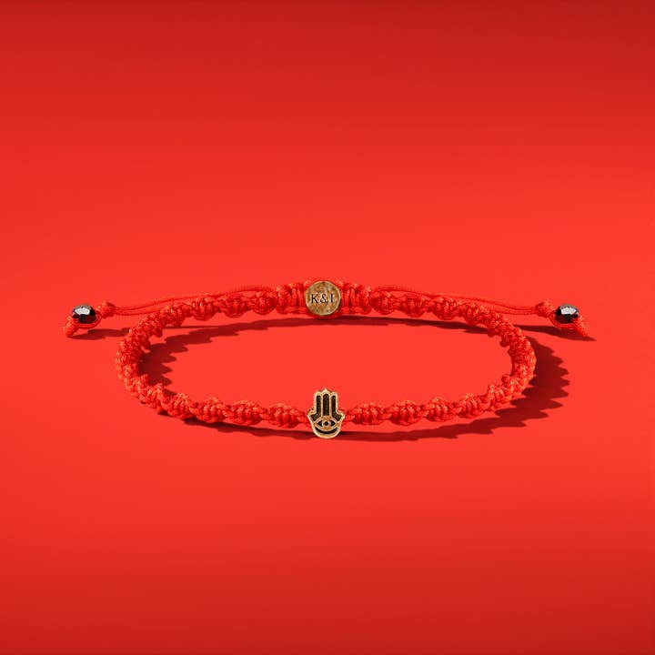 BRACELET CORDON ROUGE GARDIEN DE LA BÉNÉDICTION POUR HOMME pour la vente par Karma And Luck